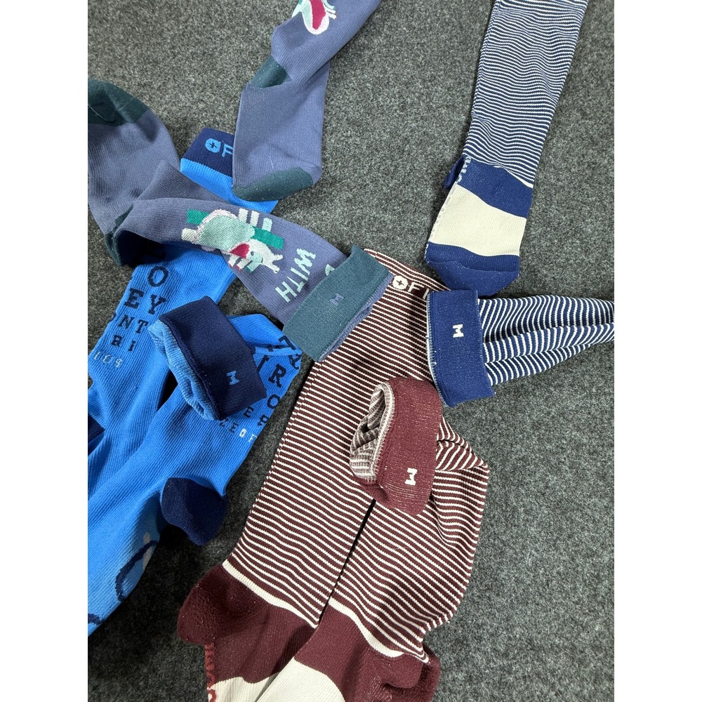 FIGS Compression Socks Womens Medium Blue Maroon Multi 4 Pair Bundle - Picture 4 of 5